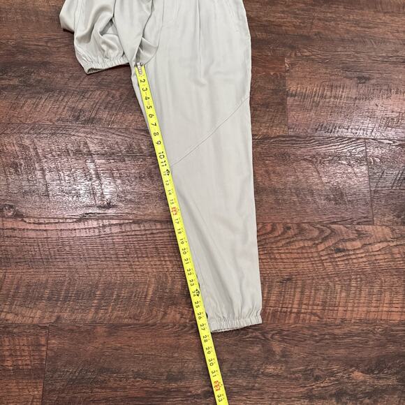 Anthropologie Greylin Jogger Pants Mint Green Pastel Paper Bag Size Medium New - Picture 8 of 13